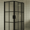 Shower enclosure Hietakari Bläk 768 Paris, black frame, reeded glass Shower enclosure Hietakari Bläk 768 Paris, black frame, reeded glass