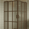 Shower enclosure Hietakari Bläk 769 Paris, Mocha frame, clear glass Shower enclosure Hietakari Bläk 769 Paris, hinged door with fixed part + hinged door with fixed part – 6
