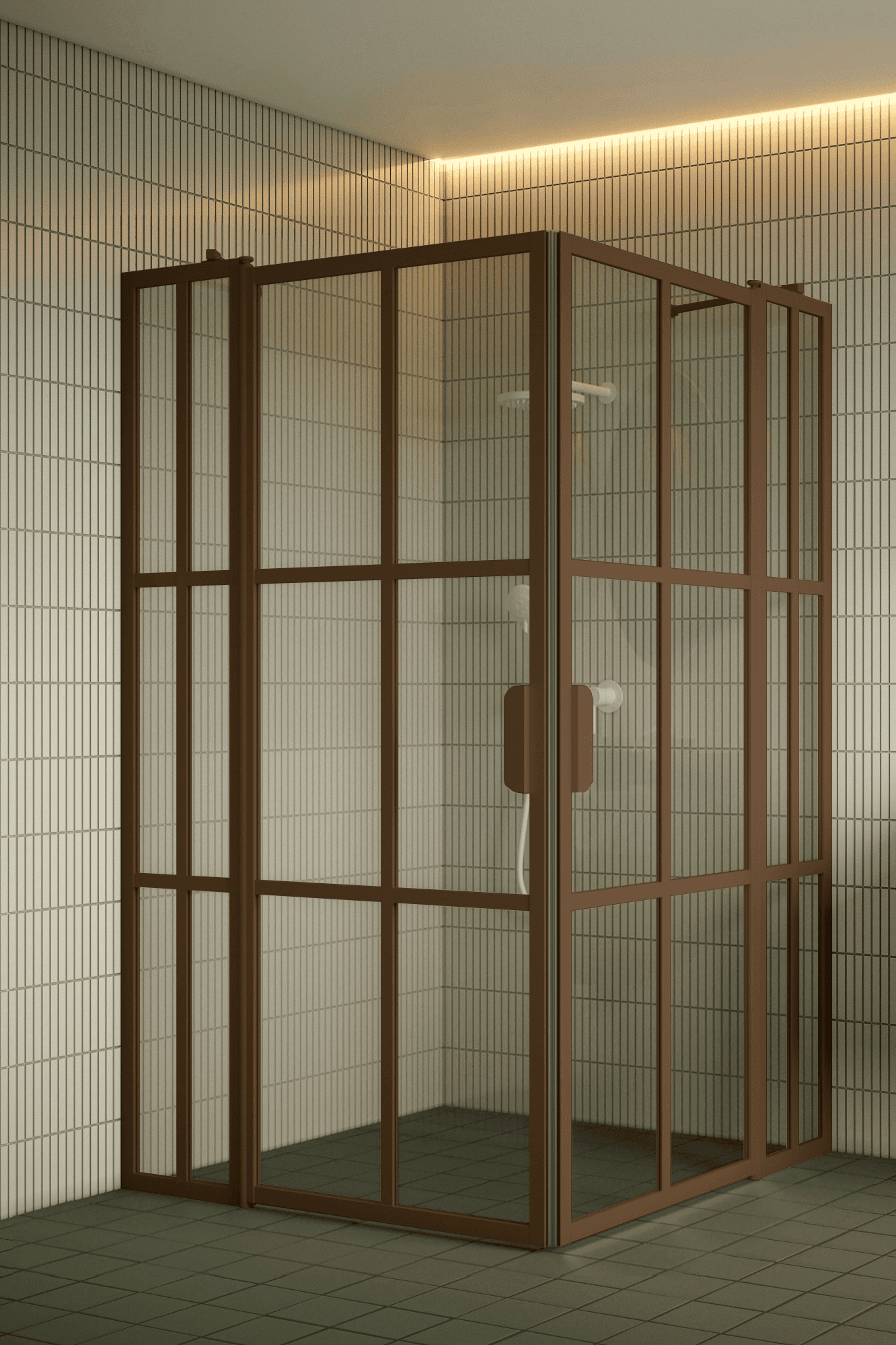 Shower enclosure Hietakari Bläk 769 Paris, hinged door with fixed part + hinged door with fixed part – 6