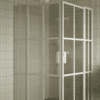 Shower enclosure Hietakari Bläk 769 Paris, white frame, reeded glass Shower enclosure Hietakari Bläk 769 Paris, white frame, reeded glass