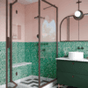 Shower enclosure Hietakari Bläk 887 New York, fixed wall + folding door – 6