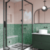 Shower enclosure Hietakari Bläk 887 New York, fixed wall + folding door – 4