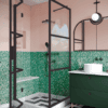 Shower enclosure Hietakari Bläk 888 Tokyo, fixed wall + folding door – 7
