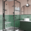 Shower enclosure Hietakari Bläk 888 Tokyo, black frame, bronze tinted glass