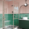 Shower enclosure Hietakari Bläk 888 Tokyo, fixed wall + folding door – 5