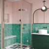 Shower enclosure Hietakari Bläk 899 New York, Sand frame, bronze tinted glass