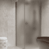 Shower enclosure Hietakari Forma 368, aluminium frame, satin frosted glass