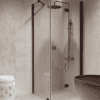 Shower enclosure Hietakari Forma 369, Cocoa frame, super bright glass Shower enclosure Hietakari Forma 369, Cocoa frame, super bright glass