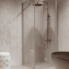 Shower enclosure Hietakari Forma 369, Sand frame, clear glass Shower enclosure Hietakari Forma 369, Sand frame, clear glass