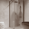 Shower enclosure Hietakari Forma 369, fixed wall + folding door – view 8 Shower enclosure Hietakari Forma 369, fixed wall + folding door – 8
