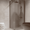 Shower enclosure Hietakari Forma 369, Mocha frame, grey tinted glass Shower enclosure Hietakari Forma 369, Mocha frame, grey tinted glass