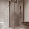 Shower enclosure Hietakari Forma 369, Mocha frame, bronze tinted glass Shower enclosure Hietakari Forma 369, Mocha frame, bronze tinted glass