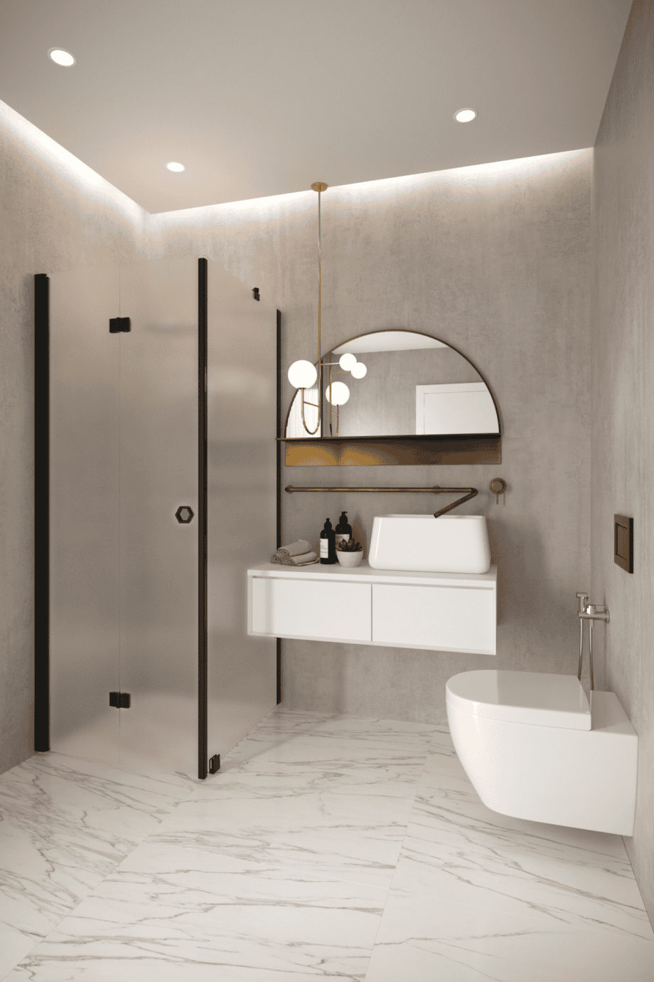 Shower enclosure Hietakari Forma 369, black frame, super bright satin glass Shower enclosure Hietakari Forma 369, black frame, super bright satin glass