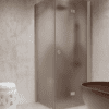 Shower enclosure Hietakari Forma 369, Sand frame, brown satin glass Shower enclosure Hietakari Forma 369, Sand frame, brown satin glass