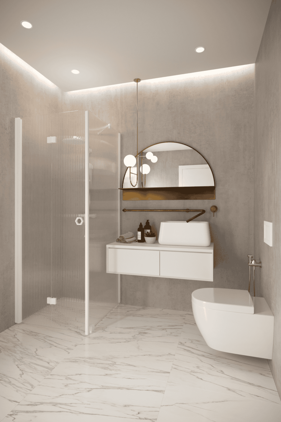 Shower enclosure Hietakari Forma 369, white frame, reeded glass Shower enclosure Hietakari Forma 369, white frame, reeded glass