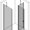 Shower enclosure Hietakari Forma 370 – 3D drawing 2 Shower enclosure Hietakari Forma 370 – 3D drawing 2