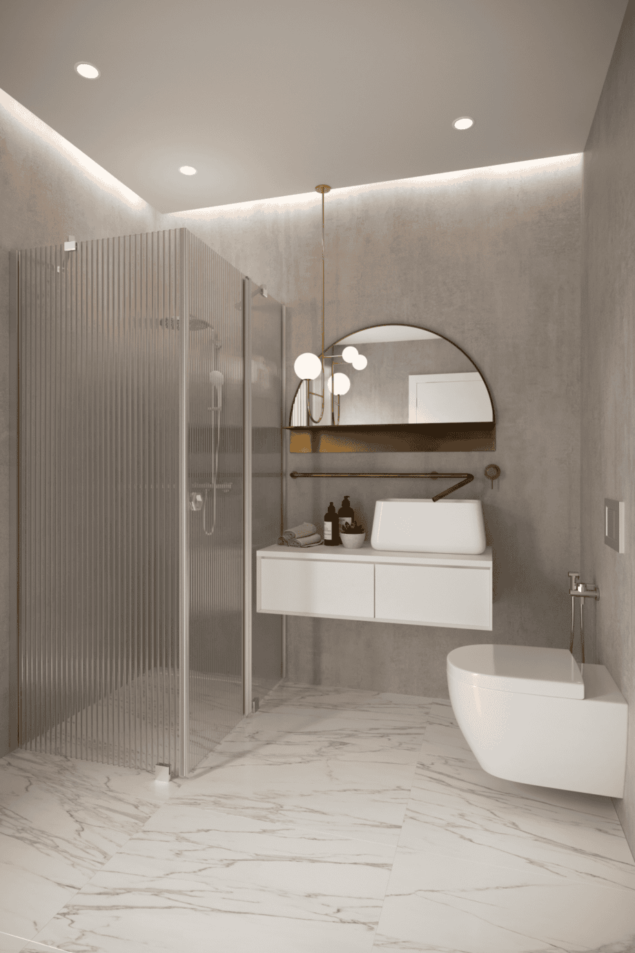 Shower enclosure Hietakari Forma 370, aluminium frame, reeded glass Shower enclosure Hietakari Forma 370, aluminium frame, reeded glass