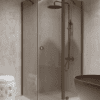 Shower enclosure Hietakari Forma 370, Mocha frame, bronze tinted glass Shower enclosure Hietakari Forma 370, Mocha frame, bronze tinted glass