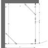 Shower enclosure Hietakari Forma 370 – dimension drawing Shower enclosure Hietakari Forma 370 – dimension drawing