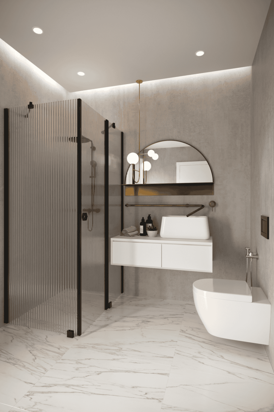 Shower enclosure Hietakari Forma 370, black frame, reeded glass Shower enclosure Hietakari Forma 370, black frame, reeded glass