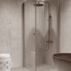 Shower enclosure Hietakari Forma 372, aluminium frame, clear glass Shower enclosure Hietakari Forma 372, hinged door + hinged door – 5