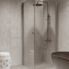 Shower enclosure Hietakari Forma 372, aluminium frame, super bright glass Shower enclosure Hietakari Forma 372, aluminium frame, super bright glass
