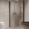 Shower enclosure Hietakari Forma 372, Cocoa frame, satin frosted glass Shower enclosure Hietakari Forma 372, Cocoa frame, satin frosted glass