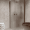 Shower enclosure Hietakari Forma 372, Mocha frame, satin frosted glass Shower enclosure Hietakari Forma 372, Mocha frame, satin frosted glass
