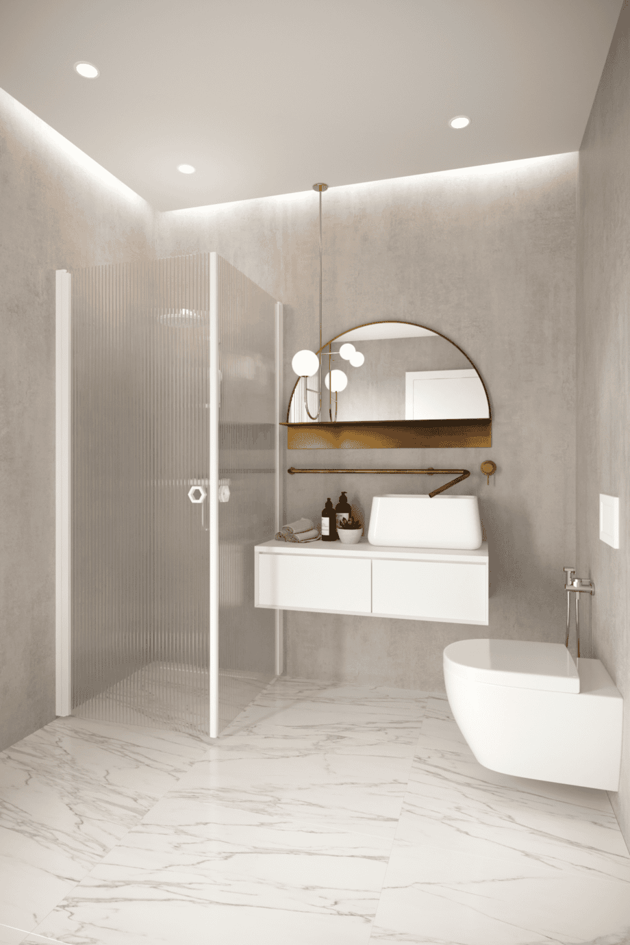 Shower enclosure Hietakari Forma 372, white frame, reeded glass Shower enclosure Hietakari Forma 372, white frame, reeded glass