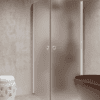 Shower enclosure Hietakari Forma 372, white frame, super bright satin glass Shower enclosure Hietakari Forma 372, white frame, super bright satin glass