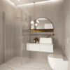 Shower enclosure Hietakari Forma 373, aluminium frame, reeded glass Shower enclosure Hietakari Forma 373, aluminium frame, reeded glass