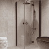 Shower enclosure Hietakari Forma 373, Cocoa frame, super bright glass Shower enclosure Hietakari Forma 373, Cocoa frame, super bright glass