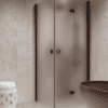 Shower enclosure Hietakari Forma 373, Cocoa frame, super bright satin glass Shower enclosure Hietakari Forma 373, Cocoa frame, super bright satin glass