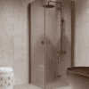 Shower enclosure Hietakari Forma 373, Mocha frame, bronze tinted glass Shower enclosure Hietakari Forma 373, Mocha frame, bronze tinted glass