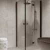 Shower enclosure Hietakari Forma 373, black frame, super bright glass Shower enclosure Hietakari Forma 373, black frame, super bright glass