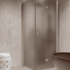 Shower enclosure Hietakari Forma 373, Sand frame, brown satin glass Shower enclosure Hietakari Forma 373, Sand frame, brown satin glass
