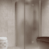 Shower enclosure Hietakari Forma 373, Sand frame, satin frosted glass Shower enclosure Hietakari Forma 373, Sand frame, satin frosted glass