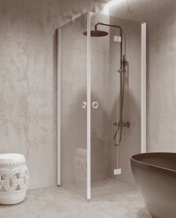 Shower enclosure Hietakari Forma 373, hinged door + folding door