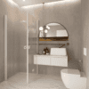 Shower enclosure Hietakari Forma 373, white frame, reeded glass Shower enclosure Hietakari Forma 373, white frame, reeded glass