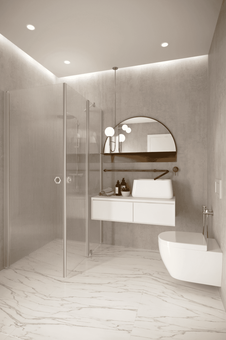 Shower enclosure Hietakari Forma 374, hinged door + hinged door with fixed part – 5