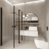 Shower enclosure Hietakari Forma 374, hinged door + hinged door with fixed part – 6