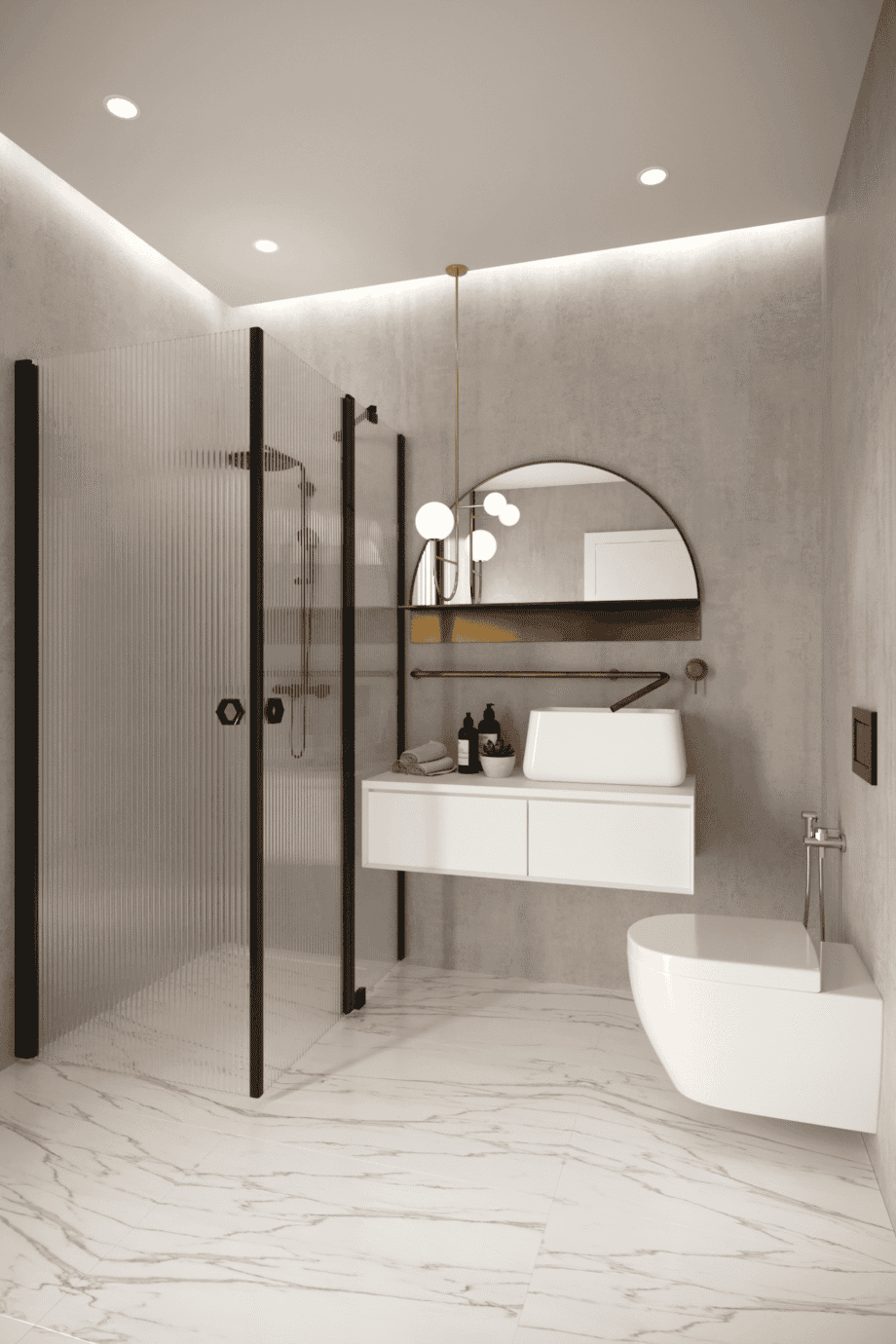 Shower enclosure Hietakari Forma 374, hinged door + hinged door with fixed part – 6