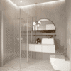Shower enclosure Hietakari Forma 374, hinged door + hinged door with fixed part – 7