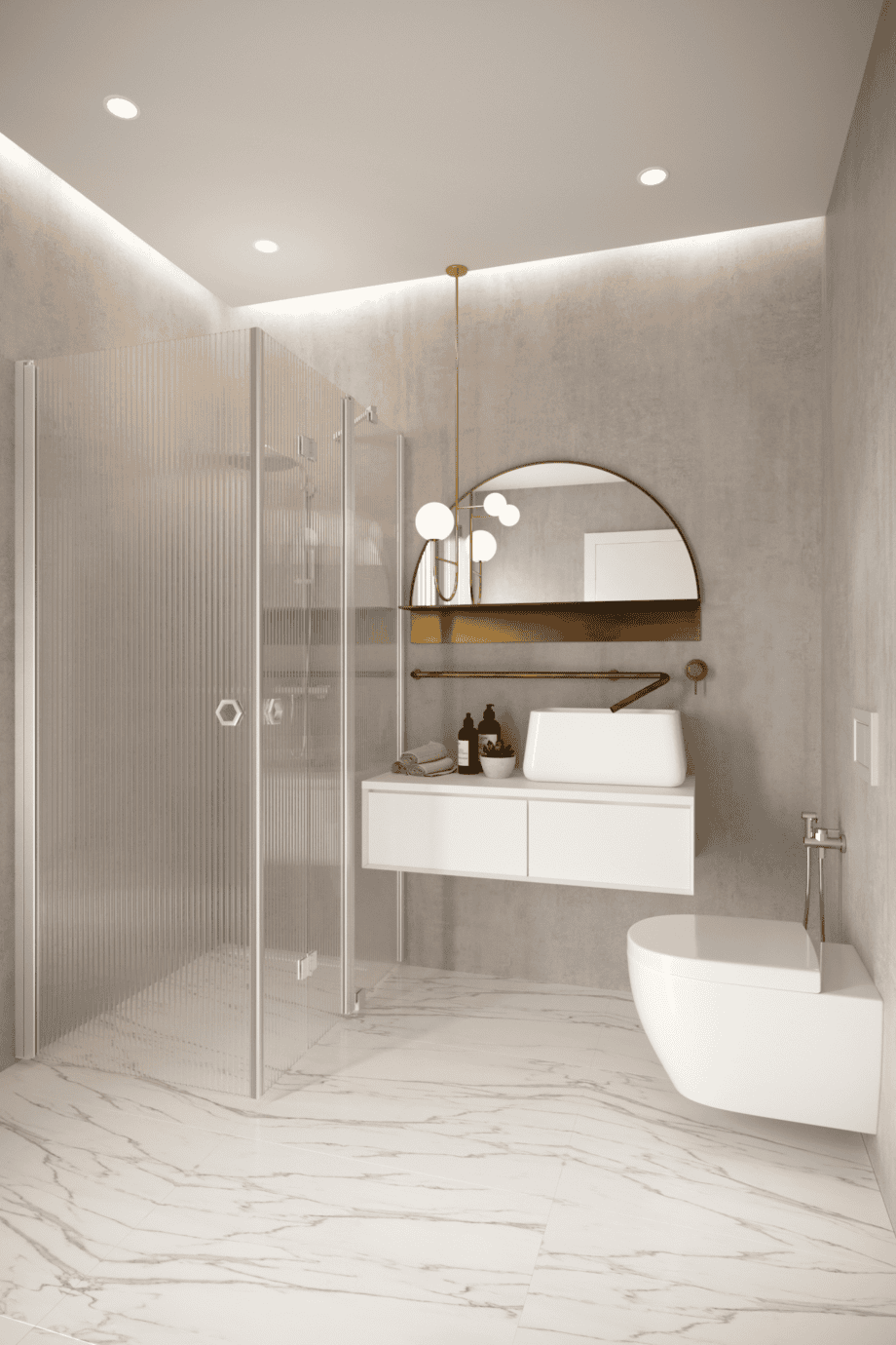 Shower enclosure Hietakari Forma 375, Sand frame, clear glass Shower enclosure Hietakari Forma 375, hinged door + folding door with fixed part ā 7