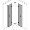 Shower enclosure Hietakari Forma 376 ā 3D drawing 2 Shower enclosure Hietakari Forma 376, folding door + folding door ā 4