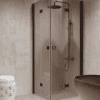 Shower enclosure Hietakari Forma 376, Cocoa frame, bronze tinted glass Shower enclosure Hietakari Forma 376, Cocoa frame, bronze tinted glass