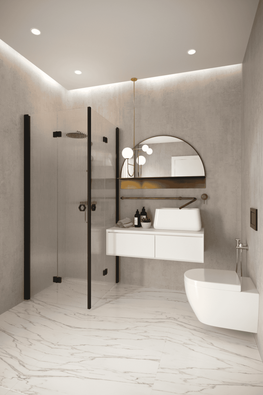 Shower enclosure Hietakari Forma 376, black frame, reeded glass Shower enclosure Hietakari Forma 376, black frame, reeded glass