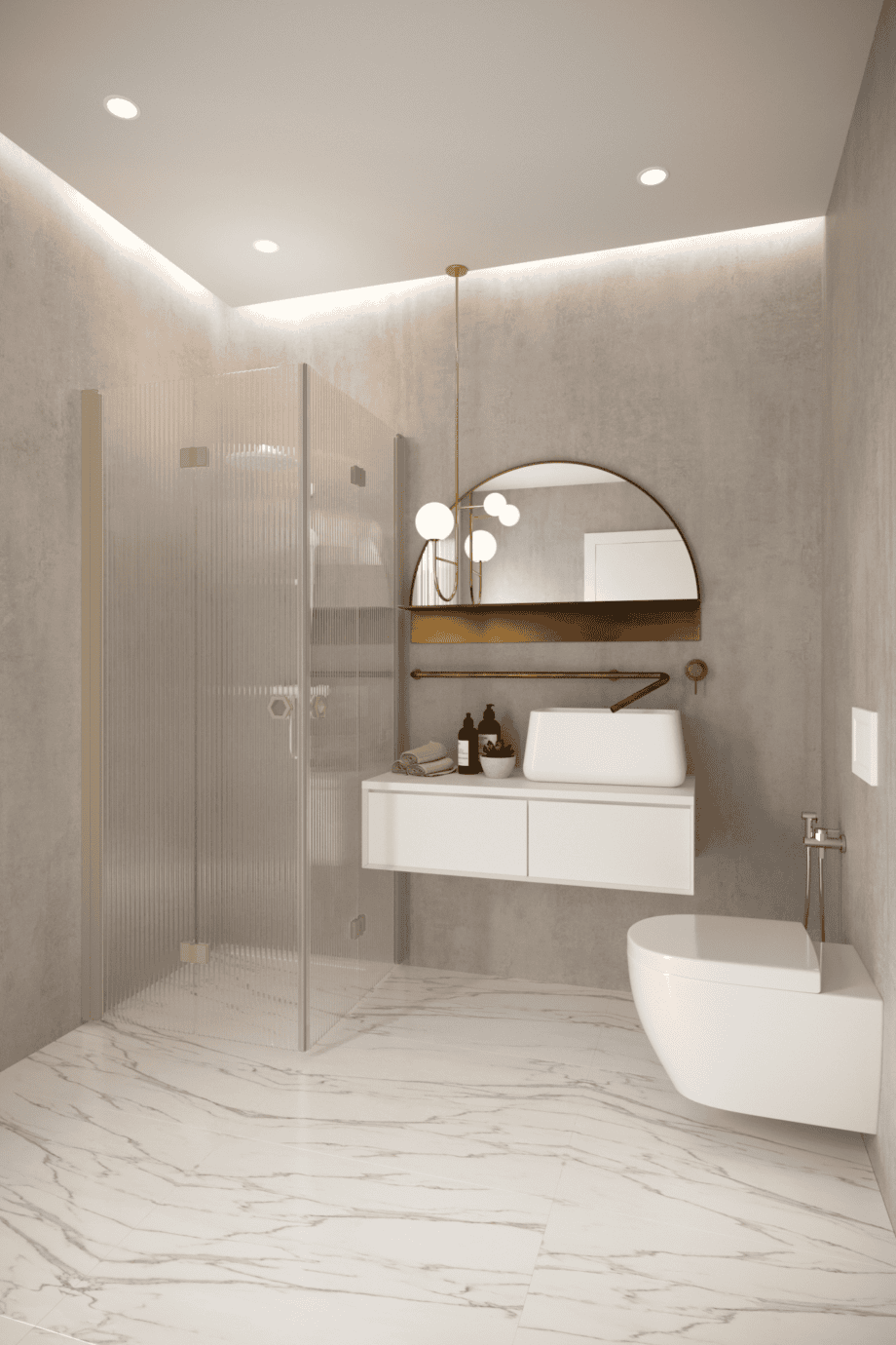 Shower enclosure Hietakari Forma 376, Sand frame, reeded glass Shower enclosure Hietakari Forma 376, Sand frame, reeded glass