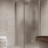 Shower enclosure Hietakari Forma 376, Sand frame, satin frosted glass Shower enclosure Hietakari Forma 376, Sand frame, satin frosted glass