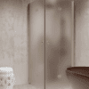 Shower enclosure Hietakari Forma 376, Sand frame, super bright satin glass Shower enclosure Hietakari Forma 376, Sand frame, super bright satin glass